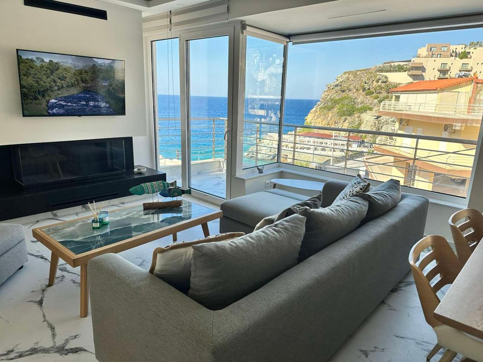 Popis Sea View Apartments Айя-Пелагія Екстер'єр фото